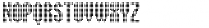 Display Dots Five Font LOWERCASE