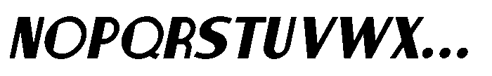 Display Letters JNL Oblique Font UPPERCASE