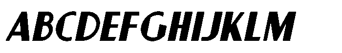 Display Letters JNL Oblique FONT