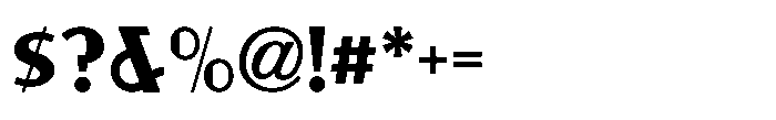 Display Letters JNL Regular Font OTHER CHARS