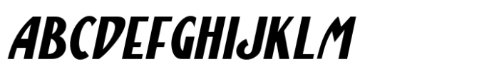 Display Nouveau JNL Oblique Font UPPERCASE