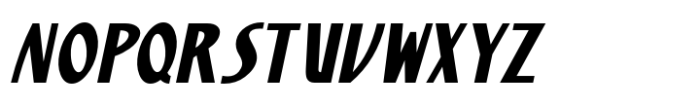 Display Nouveau JNL Oblique Font UPPERCASE