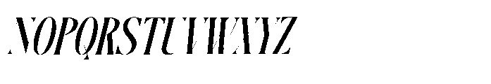 Disriete Italic Font UPPERCASE