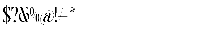 Disriete Regular Font OTHER CHARS