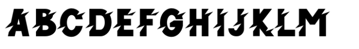 Disruption Sans Disrupted Font UPPERCASE