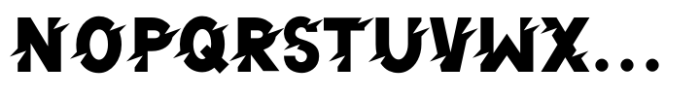 Disruption Sans Disrupted Font LOWERCASE