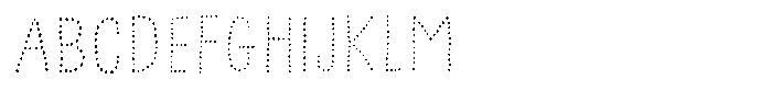 Distant Cloud Dots Font UPPERCASE