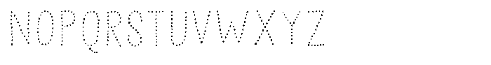 Distant Cloud Dots Font UPPERCASE