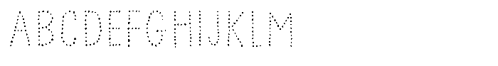 Distant Cloud Dots FONT