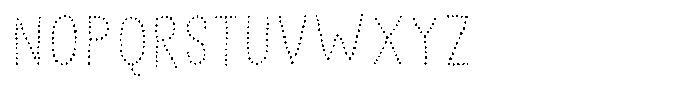 Distant Cloud Dots Font LOWERCASE