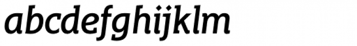Distefano Slab Italic Font LOWERCASE