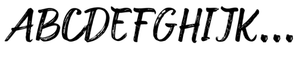 Diston Brush Regular Font UPPERCASE