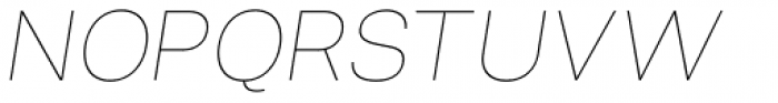 Distopia Light Italic Font UPPERCASE