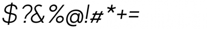 Distopia Regular Italic Font OTHER CHARS