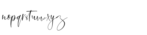 Distoria Script Font LOWERCASE