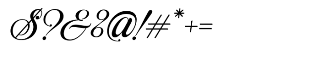 Distory Script Italic Font OTHER CHARS