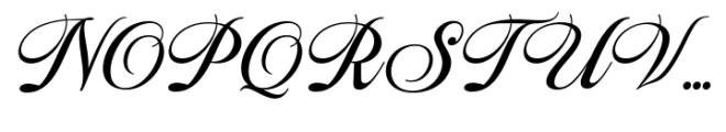 Distory Script Italic Font UPPERCASE