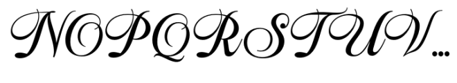 Distory Script Regular Font UPPERCASE