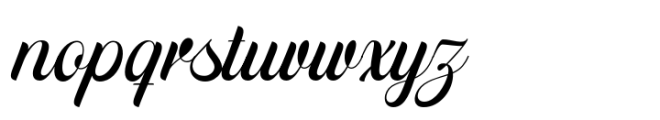 Distory Script Regular Font LOWERCASE