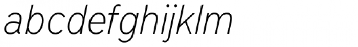 District Pro Thin Italic Font LOWERCASE
