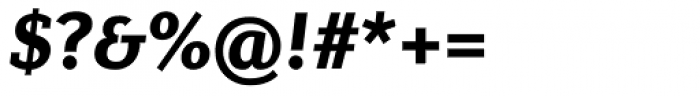 Diverda Serif Black Italic Font OTHER CHARS