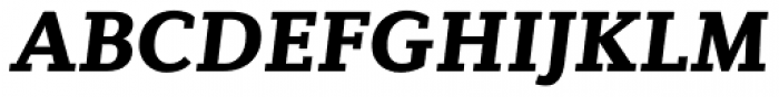 Diverda Serif Black Italic Font UPPERCASE