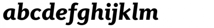 Diverda Serif Black Italic Font LOWERCASE