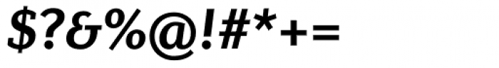 Diverda Serif Bold Italic Font OTHER CHARS