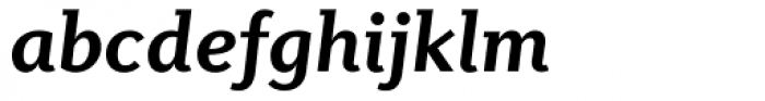 Diverda Serif Bold Italic Font LOWERCASE