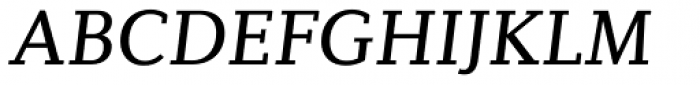 Diverda Serif Italic Font UPPERCASE