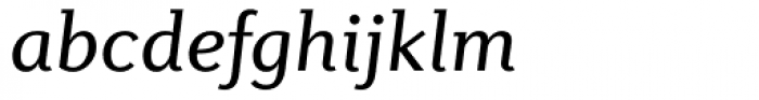 Diverda Serif Italic Font LOWERCASE