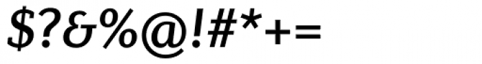 Diverda Serif Medium Italic Font OTHER CHARS