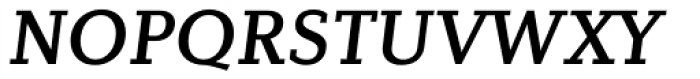 Diverda Serif Medium Italic Font UPPERCASE