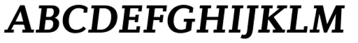 Diverda Serif Pro Bold Italic Font UPPERCASE
