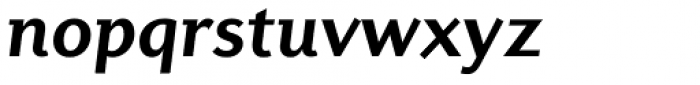 Diverda Serif Pro Bold Italic Font LOWERCASE
