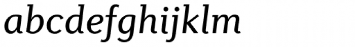 Diverda Serif Pro Italic Font LOWERCASE