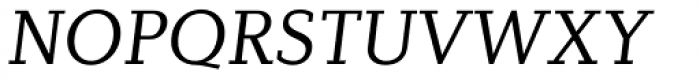 Diverda Serif Pro Light Italic Font UPPERCASE