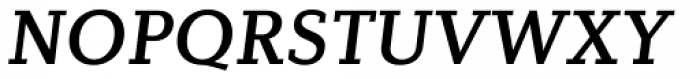 Diverda Serif Pro Medium Italic Font UPPERCASE
