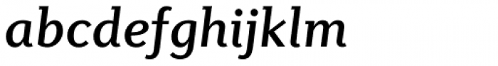 Diverda Serif Pro Medium Italic Font LOWERCASE