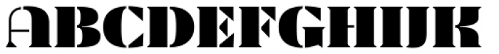 Diversa Std Serif Stencil Font LOWERCASE