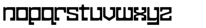 Dividente Extra Bold Expanded Font LOWERCASE