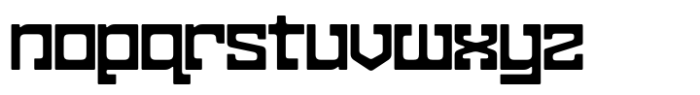 Dividente Heavy Expanded Font LOWERCASE