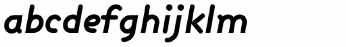 Dixon Demi Italic Font LOWERCASE