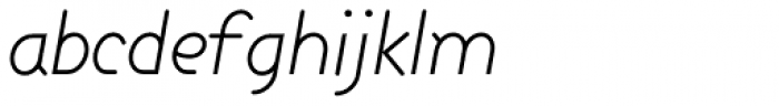 Dixon Light Italic Font LOWERCASE