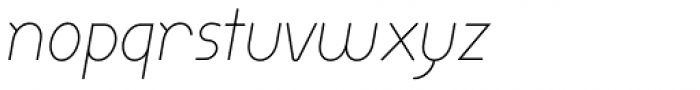 Dixon Thin Italic Font LOWERCASE