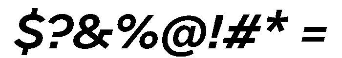 DiGrotesk MediumItalic Font OTHER CHARS
