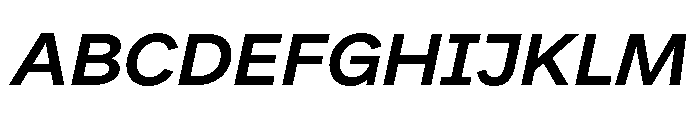 DiGrotesk MediumItalic Font UPPERCASE