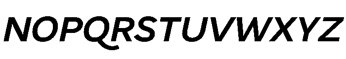 DiGrotesk MediumItalic Font UPPERCASE