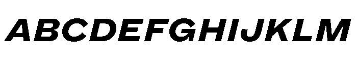 Dia BlackItalic Font UPPERCASE