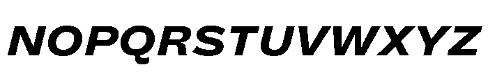 Dia BlackItalic Font UPPERCASE